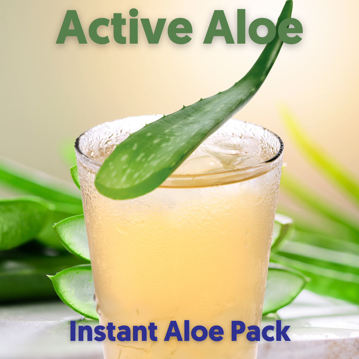 Organic ALOE Pack: Instant Active Aloe Mix, 2.52 Oz